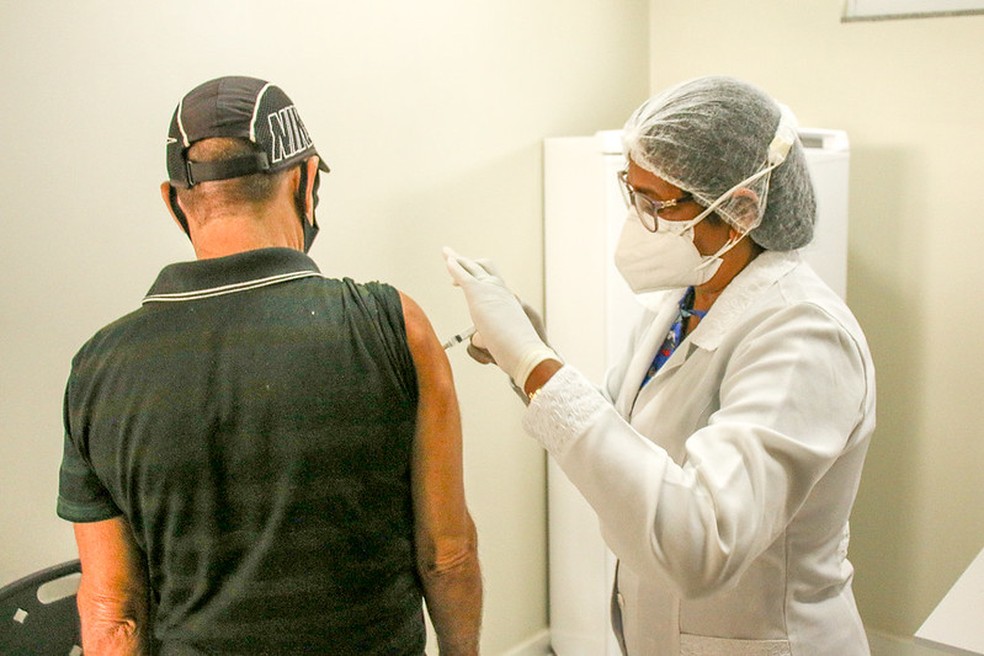Vacinação contra Covid-19 em Macapá — Foto: PMM/Divulgação