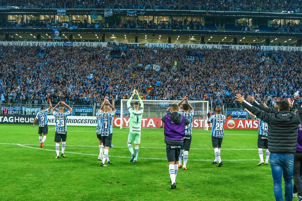 Grêmio está invicto na Arena — Foto: Lucas Uebel/Grêmio