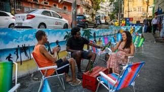 A novidade também faz parte do cenário da Mureta da Lapa, na Rua da Lapa — Foto: Brenno Carvalho