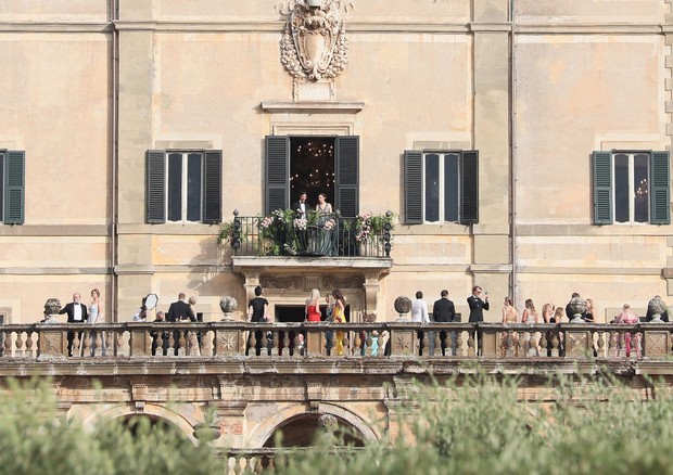 ROME, ITALY - JULY 24: Guests attend the Kitty Spencer and Michael Lewis wedding at Villa Aldo Brandini on July 24, 2021 in Frascati, Italy. (Photo by Ernesto Ruscio/GC Images) (Foto: GC Images)