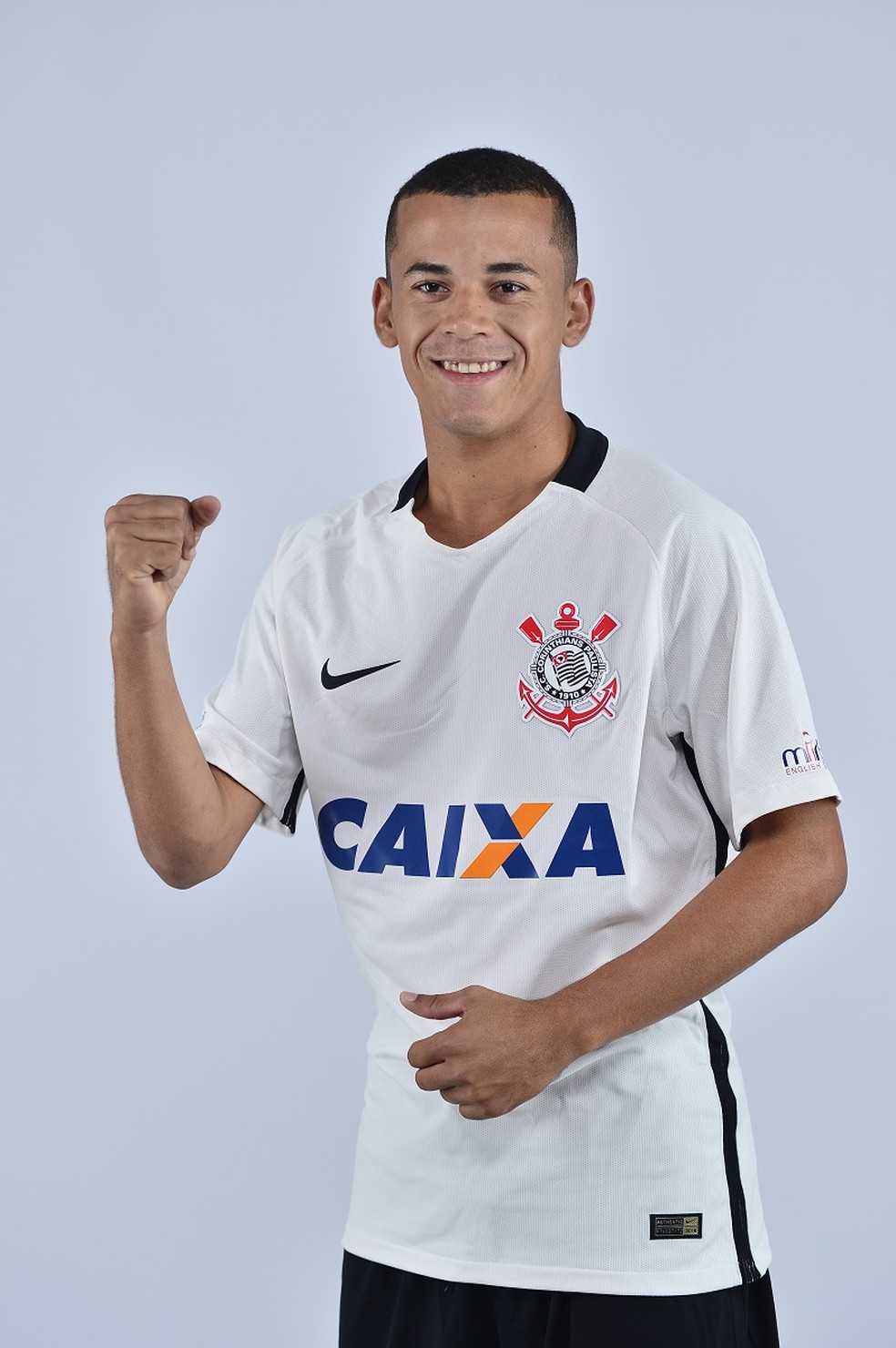 Luidy com a camisa do Corinthians — Foto: Marcos Ribolli