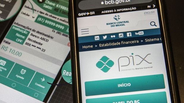 pix, aplicativo, banco (Foto: Marcello Casal Jr./Agência Brasil)