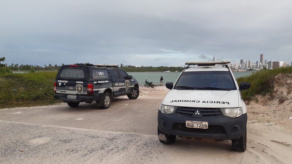 Corpo foi encontrado na Redinha — Foto: Sérgio Henrique Santos/Inter TV Cabugi