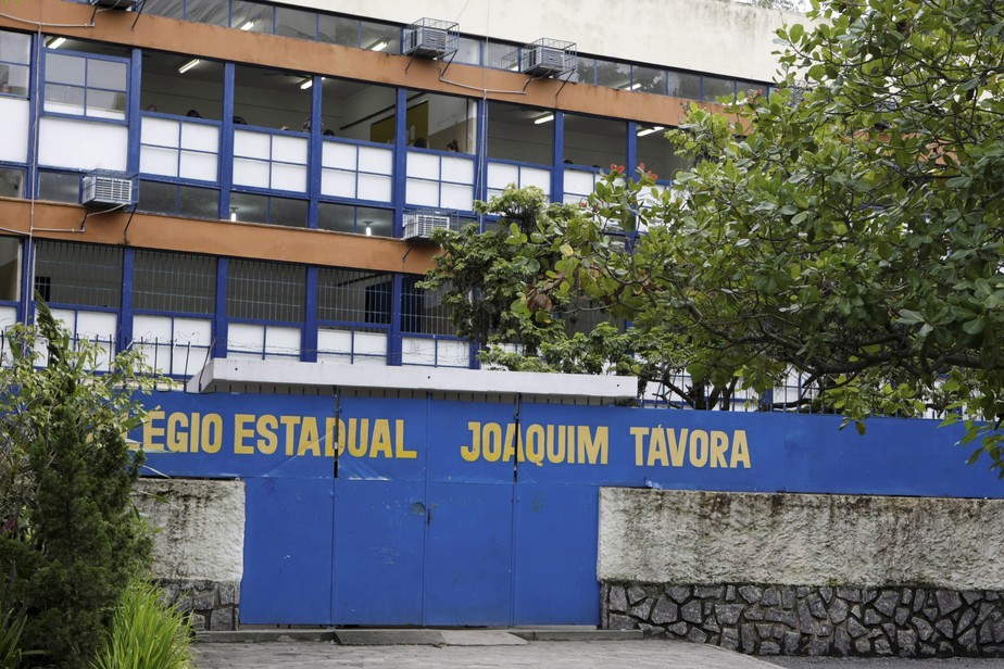 Fachada da Escola estadual Joaquim Távora. em Icaraí