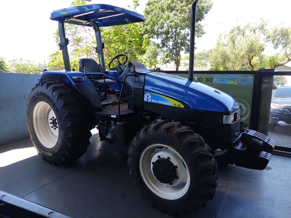 Máquinas agrícolas furtadas são recuperadas no Paraná  — Foto: Polícia Civil/ Divulgação 