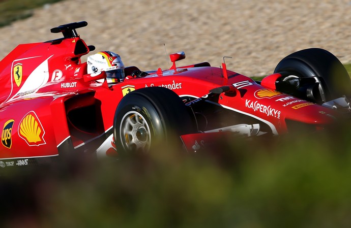 Sebastian Vettel - Ferrari - dia 1 testes Fórmula 1 em Jerez (Foto: Getty Images)
