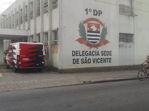 Caso foi encaminhado para o 1º DP de São Vicente (Foto: Rafaella Mendes / G1)