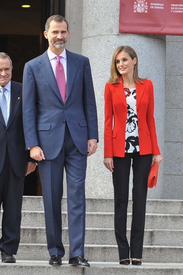 MADRID, SPAIN - NOVEMBER 24:  King Felipe VI of Spain and Queen Letizia of Spain attend the 75th aniversary of CSIC at CSIC headquarters on November 24, 2014 in Madrid, Spain.  (Photo by Europa Press/Europa Press via Getty Images) (Foto: Europa Press via Getty Images)