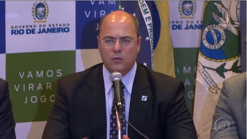 Governador do Rio, Wilson Witzel, defende estratégia de segurança no RJ — Foto: Reprodução/TV Globo