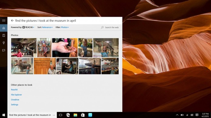 REACHit Cortana promete uma maneira mais simples dos usuários buscarem conteúdos pessoais (Divulgação/ Lenovo)