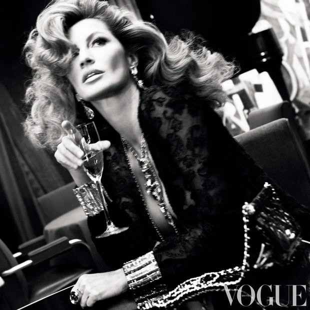 Gisele é a estrela da capa da Vogue britânica de junho de 2022  (Foto: Reprodução/ Steven Meisel )