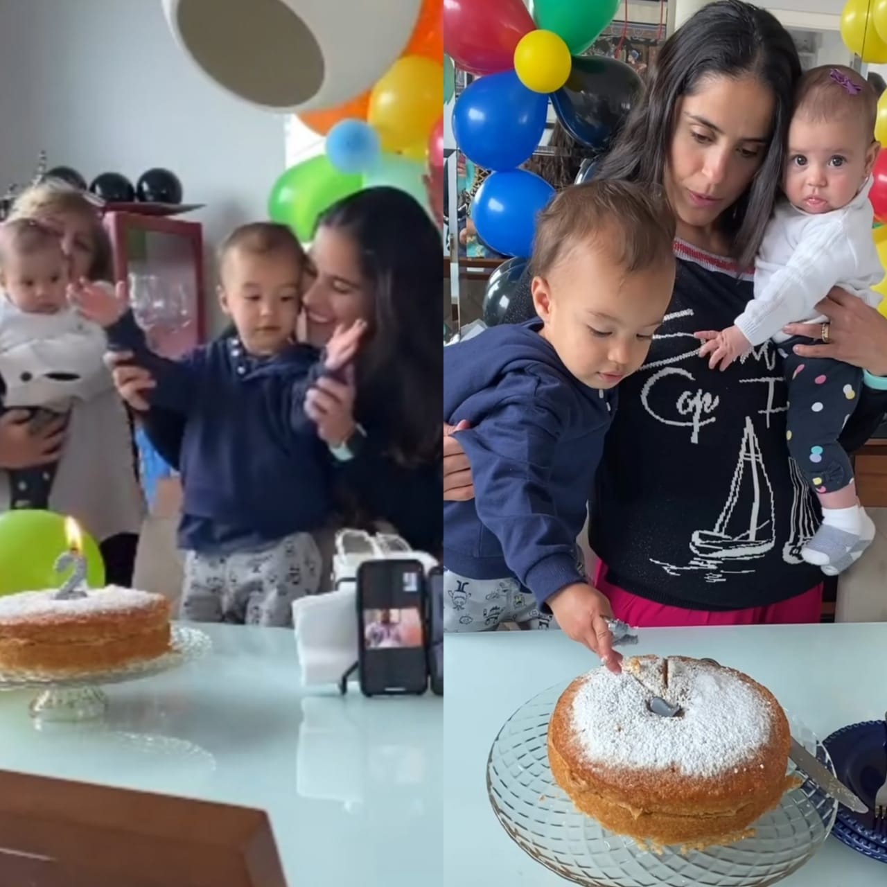  Camilla Camargo celebra dois anos de Joaquim (Foto: Reprodução)