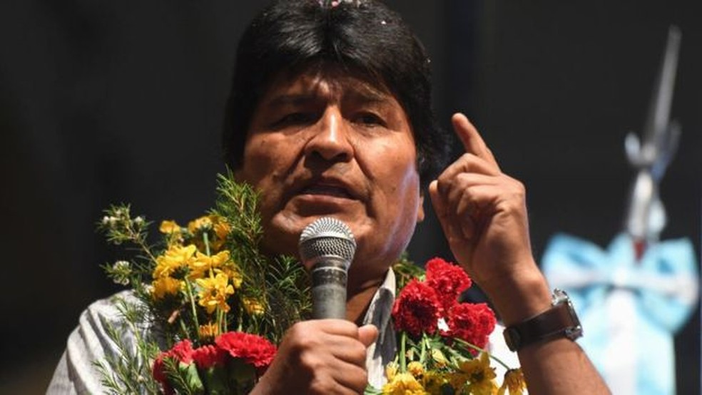 Evo Morales vai disputar seu quarto mandato consecutivo — Foto: Getty Images