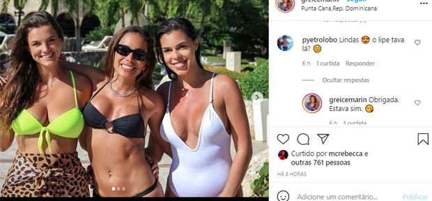Fã de Anitta confirma Lipe Ribeiro em viagem a Punta Cana (Foto: Reprodução/Instagram)