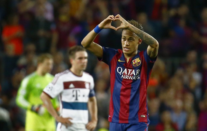 Neymar gol Barcelona x Bayern (Foto: Reuters)