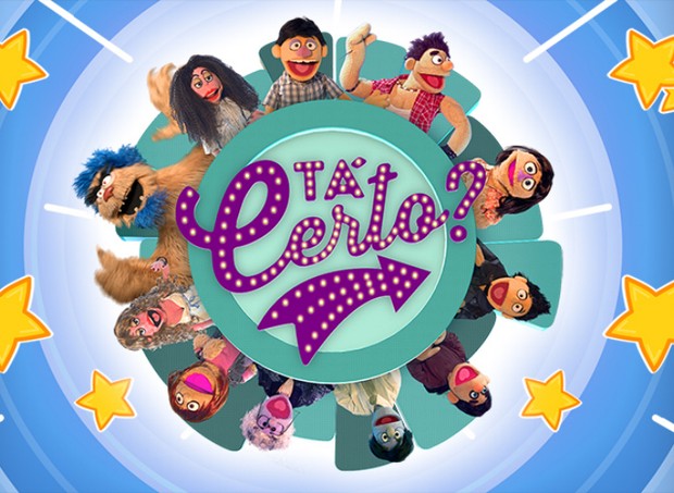Logo do programa com os bonecos participantes ao redor (Foto: Divulgação / TV Cultura)