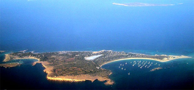 Vista aérea de S'Espalmador (Foto: Wikimedia Commons)