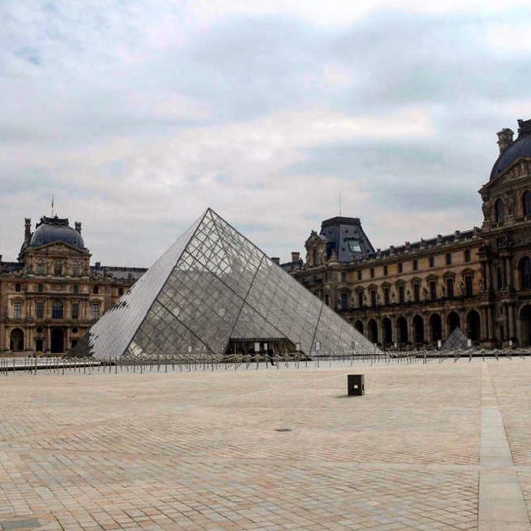 Museu do Louvre durante coronavírus (Foto: Reprodução Instagram)