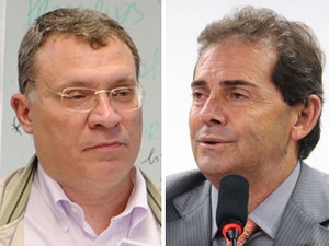 O procurador-geral eleitoral Eugênio Aragão e o deputado Paulinho da Força (Foto: Brizza Cavalcante e Leonardo Prado/Ag. Câmara)