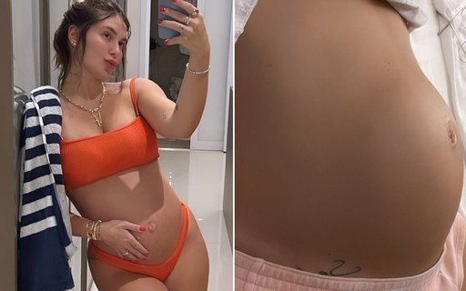 Virginia Fonseca posa de biquíni e mostra barriga de 8 meses