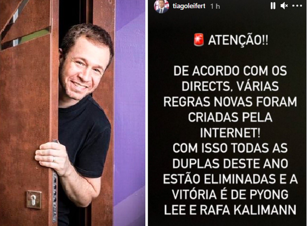Tiago Leifert ironiza pedidos de revisão de prova do líder da semana do BBB21 (Foto: Reprodução/Instagram)