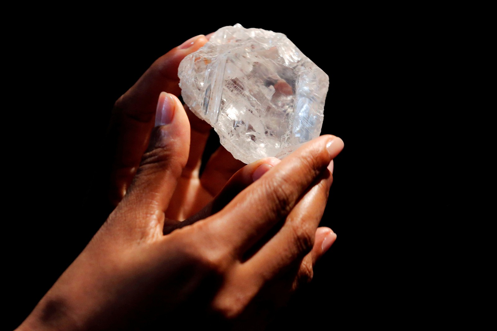 Pedra de diamante de 1.109 quilates, vendida por US$ 53 milhões (Foto: Reuters/Lucas Jackson/Arquivo)
