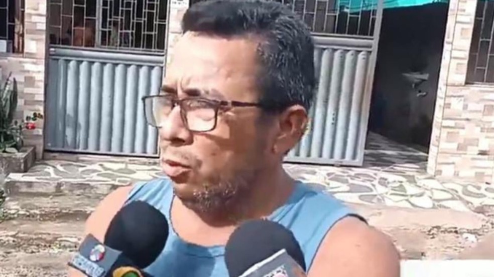 Kenisson Cardo dos Santos, 48 anos, tio da criança foi preso por ser o principal suspeito do abuso sexual da criança de 8 meses que morreu no HMS — Foto: Blog do Pião 
