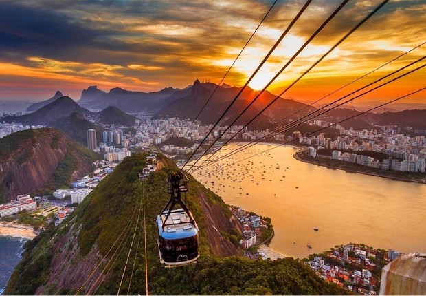 Bondinho do Pão de Açúcar no Rio de Janeiro ; Morro da Urca no Rio ; turismo ;  (Foto: Thinkstock)