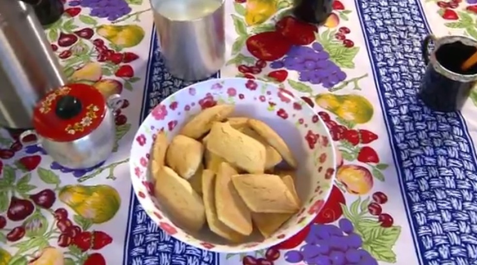 A receita das bolachas é simples e fácil de fazer — Foto: Reprodução/RPC