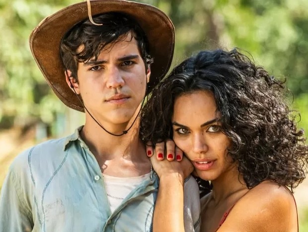 Drico Alves e Giovana Cordeiro contracenaram na novela Pantanal, interpretando José Leôncio e Generosa (Foto: TV Globo)