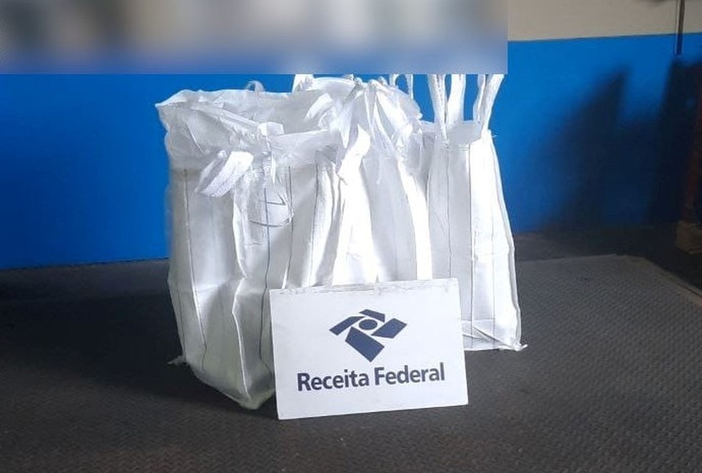 Receita Federal encontrou 59 kg de cocaína em contêiner refrigerado com carregamento de limão — Foto: Divulgação/Receita Federal