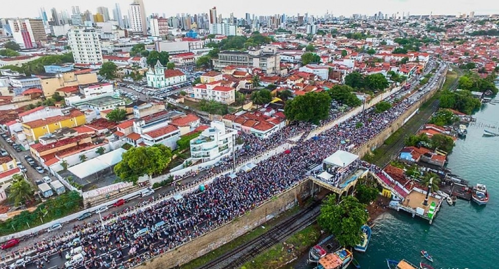Comemoração de homenagem à padroeira de Natal reúne muitos fiéis todos os anos — Foto: Canindé Soares