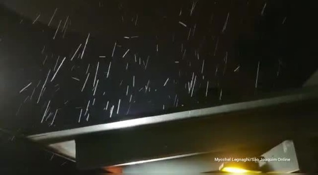 Chuva congelada em São Joaquim