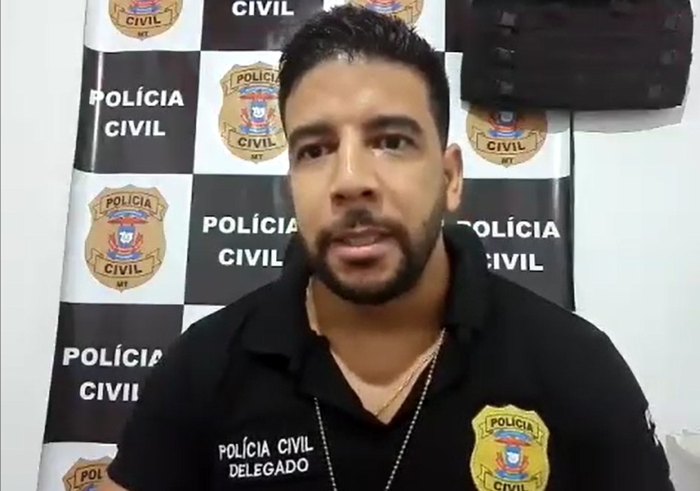 Delegado Flávio Leonardo Santana Silva esclarece caso de homem que matou esposa e enterrou corpo no quintal de casa — Foto: TV Centro América