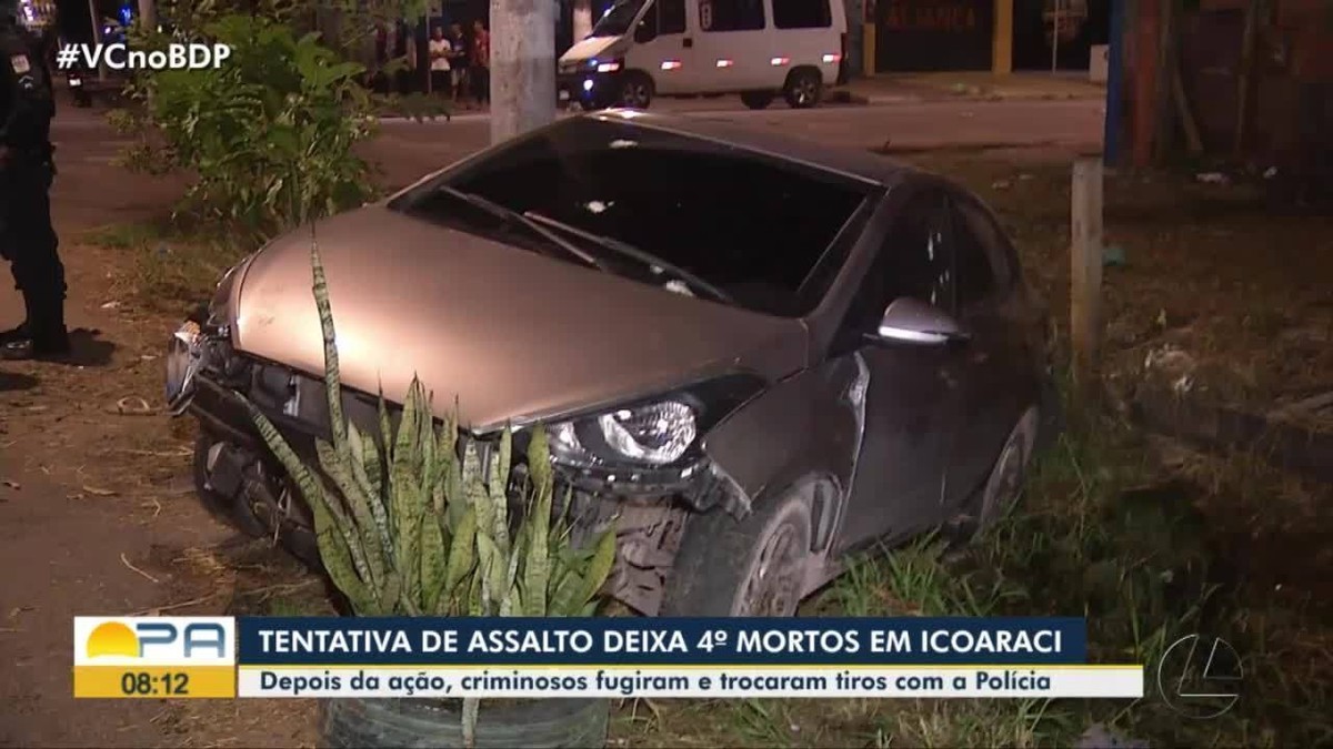 Quatro pessoas morrem após tentativa de assalto em Belém 