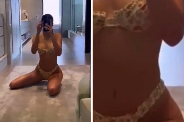 Fãs acusam Kendall Jenner por suposto uso de Photoshop em vídeo sexy (Foto: Instagram)