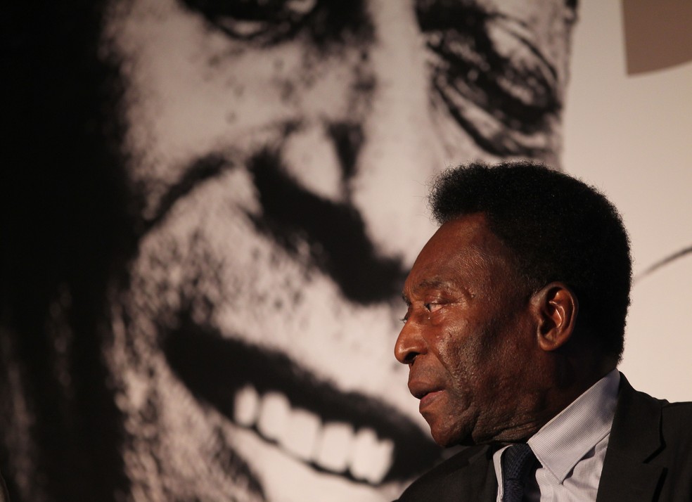Pelé usou a posição de ministro para pedir mais espaço para os negros na política  — Foto: Marcos Arcoverde/Ag. Estado