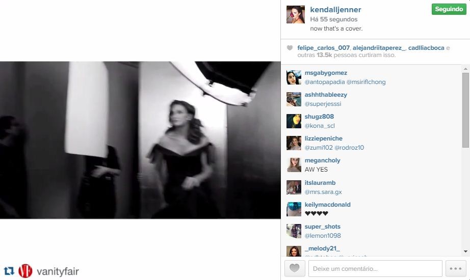 Kendall Jenner (Foto: Reprodução/Instagram)