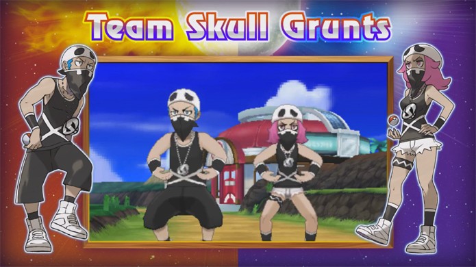 Os integrantes do Team Skull serão os novos vilões de Pokémon Sun & Moon (Foto: Reprodução/YouTube)