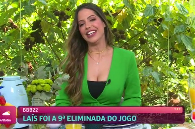 Laís no 'Mais você' (Foto: TV Globo )