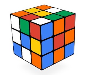 Cubo de Rubik, em homenagem do Google (Foto: Reprodução/ Google)