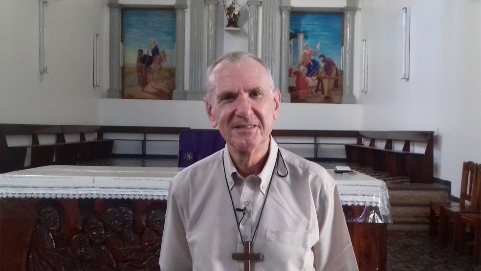 bispo da Diocese de Macapá, dom Pedro José Conti (Foto: Rita Torrinha/G1)