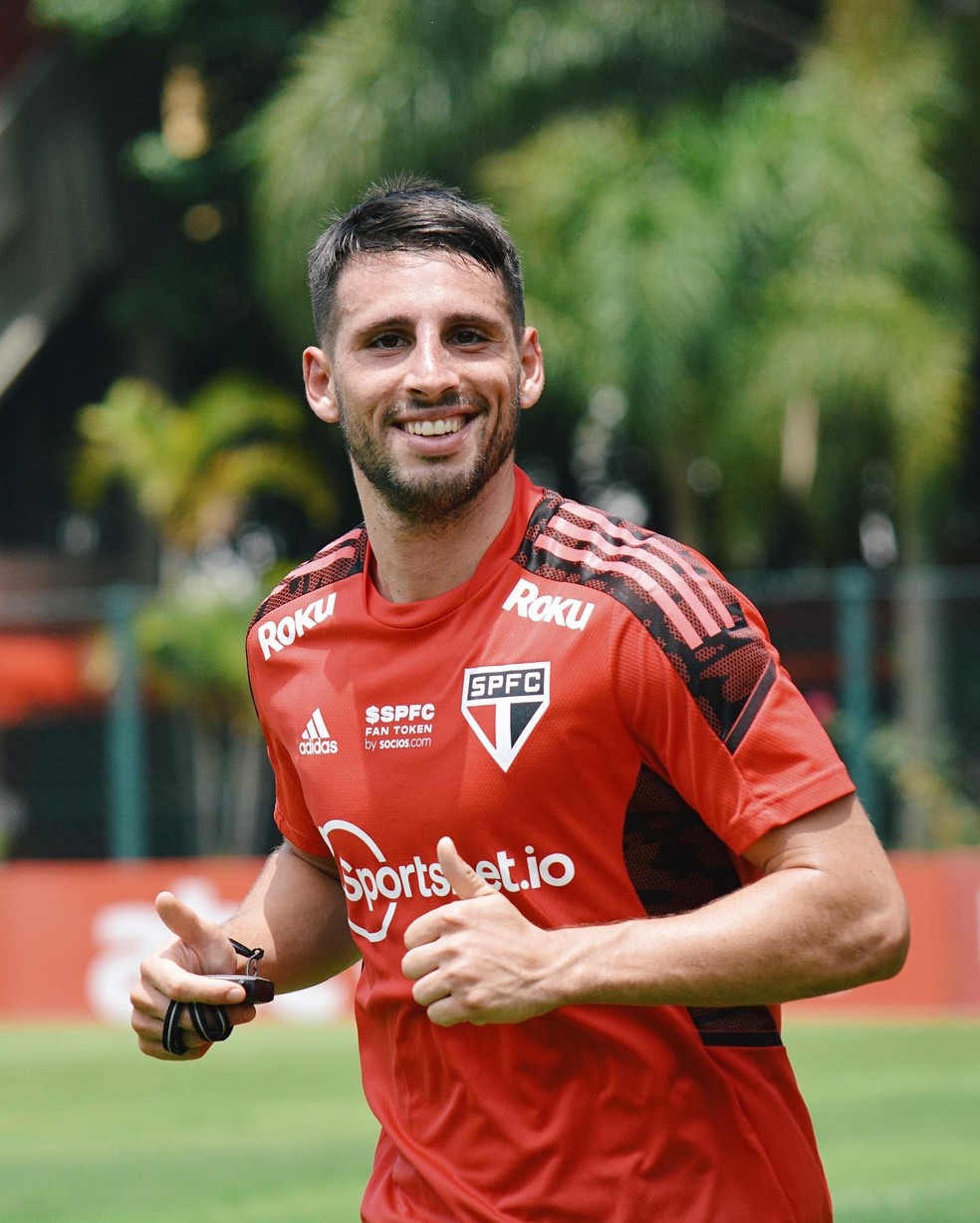 Jonathan Calleri volta aos treinos do São Paulo — Foto: saopaulofc