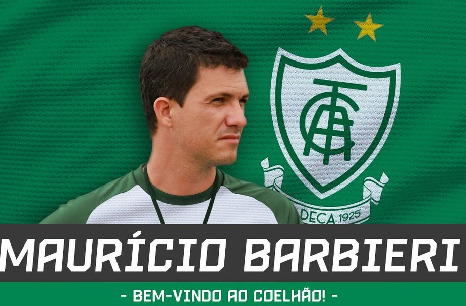 MaurÃ­cio Barbieri Ã© anunciado como novo tÃ©cnico do AmÃ©rica-MG