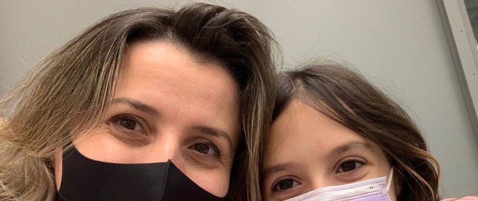 A enfermeira de 42 anos conta como foi descobrir a depressão da filha de 10 em BH. — Foto: Arquivo pessoal 
