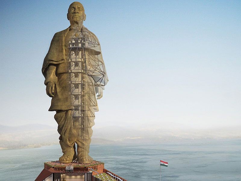 Maior estátua do mundo, na Índia, tem 5 vezes o tamanho do Cristo Redentor  - Casa e Jardim