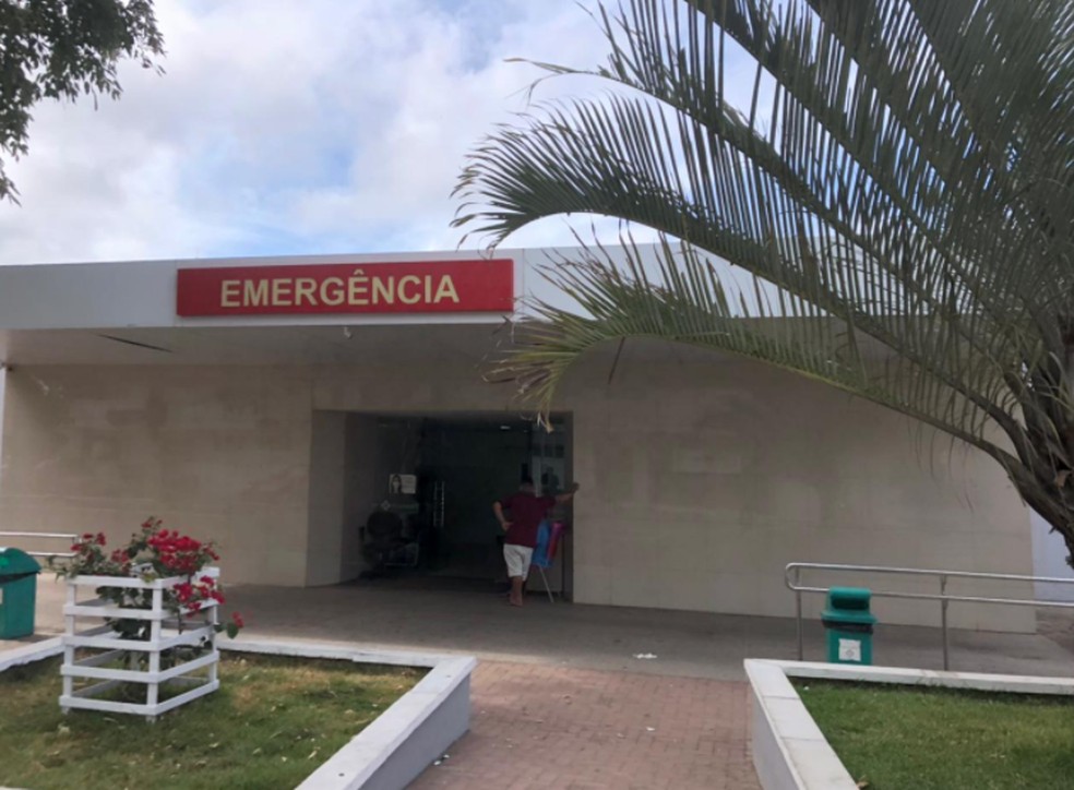 Hospital São Camilo de Tianguá. Feridos foram levados para a unidade de saúde. — Foto: Mateus Ferreira/Sistema Verdes Mares