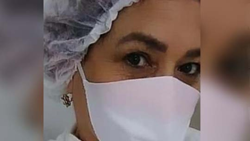 Falsa enfermeira Cláudia Mônica Pinheiro Torres de Freitas — Foto: Reprodução/TV Globo