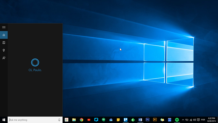 Veja como ativar a assistente virtual Cortana no Windows 10 em português (Foto: Reprodução/Paulo Alves)