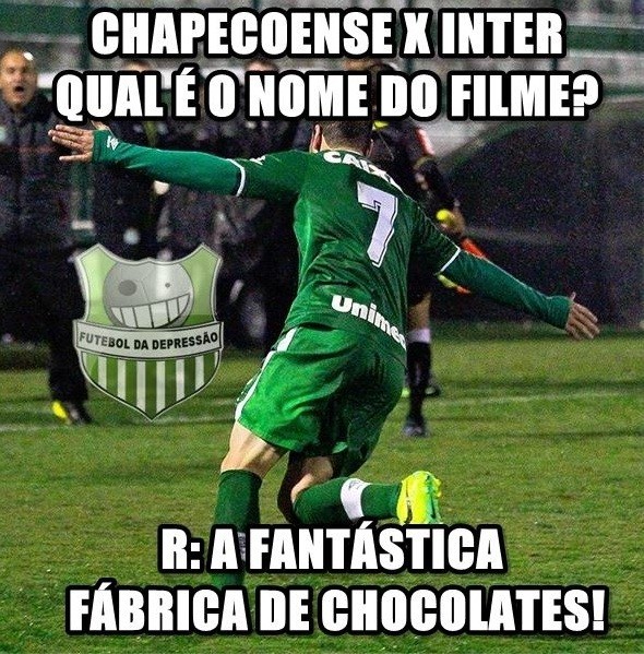 Zoação: Chapecoense goleia Inter (Foto: Reprodução / Internet)